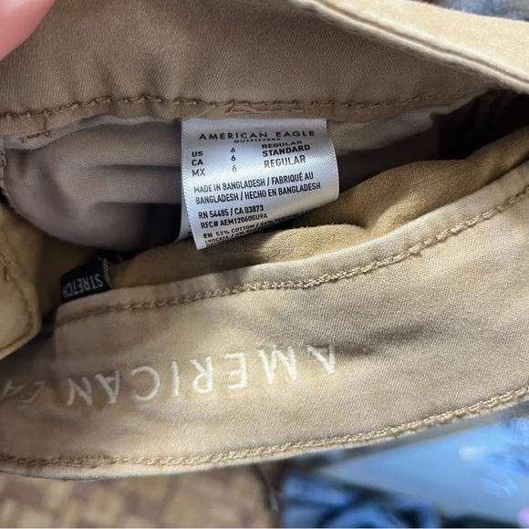American Eagle Khaki Jegging Mid Rise Khaki Regular 6 - Picture 8 of 8